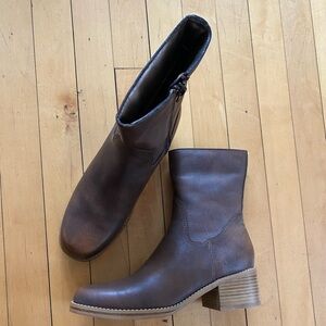 Candie's Brown Heeled Booties